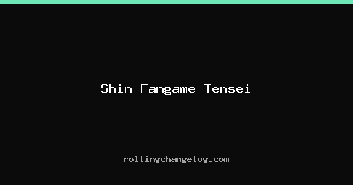Shin Fangame Tensei cover