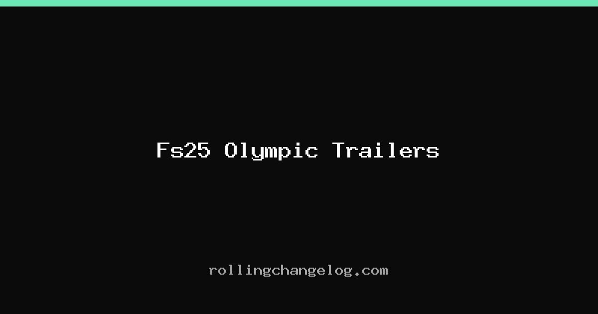 Fs25 Olympic Trailers cover
