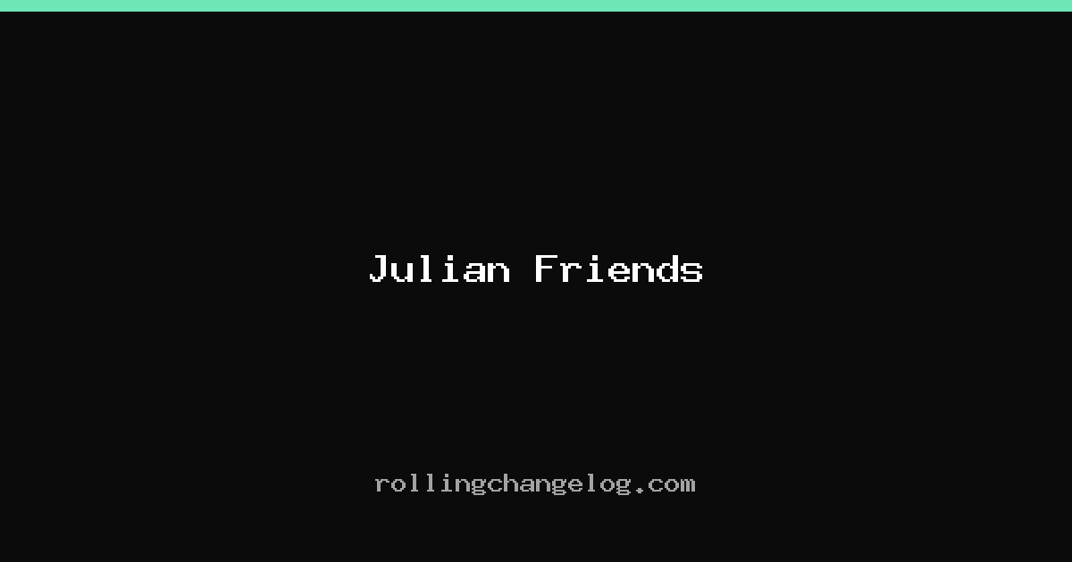 Julian Friends cover