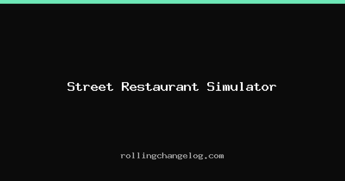 Street Restaurant Simulator cover