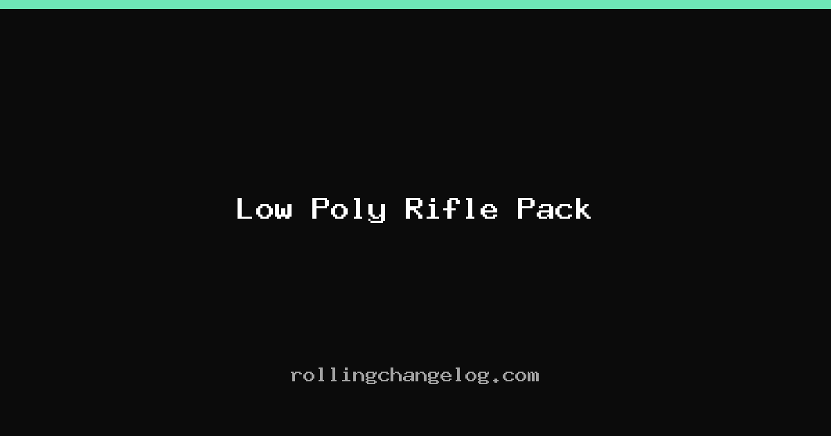 Low Poly Rifle Pack cover