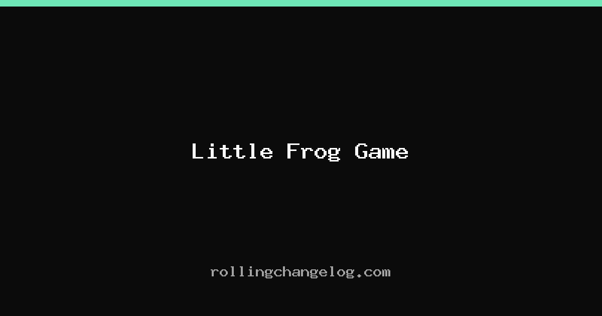 Little Frog Game cover
