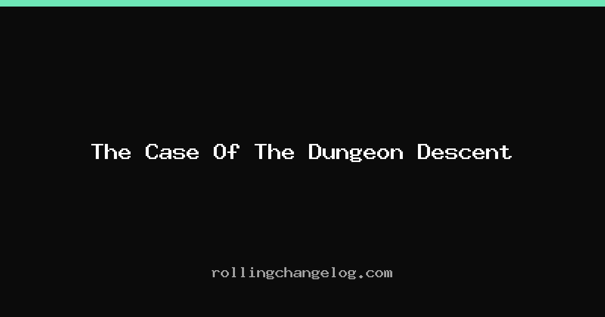 The Case Of The Dungeon Descent cover