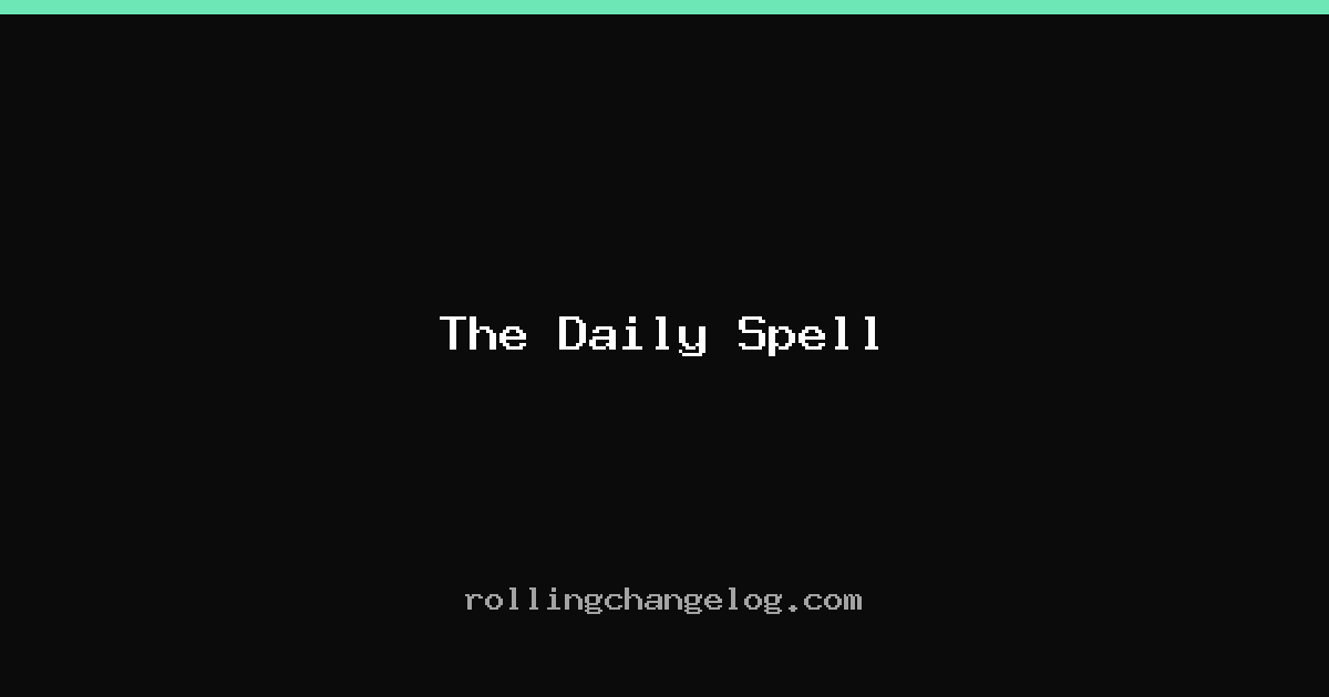 The Daily Spell cover