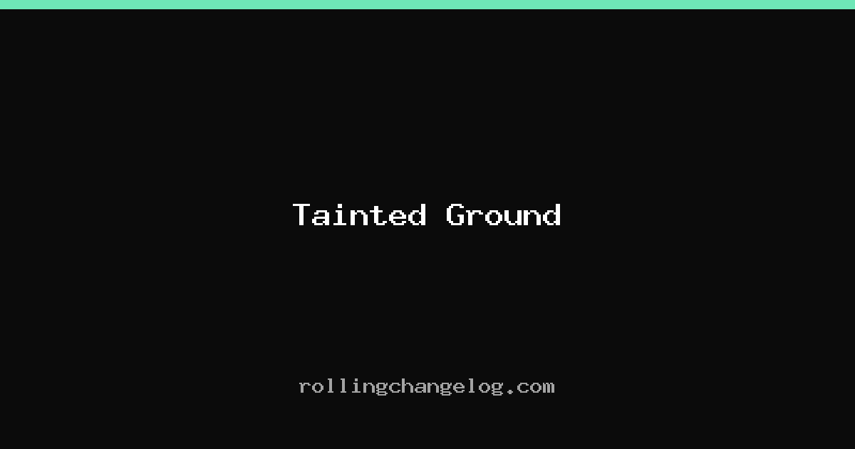 Tainted Ground cover