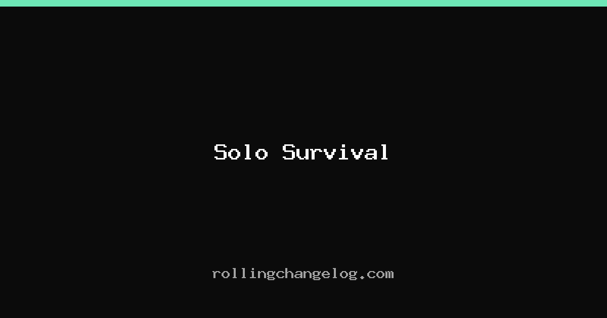 Solo Survival cover