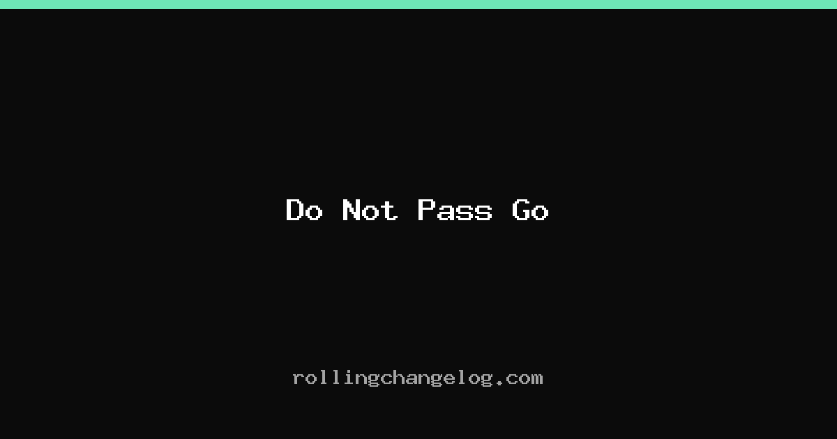 Do Not Pass Go cover