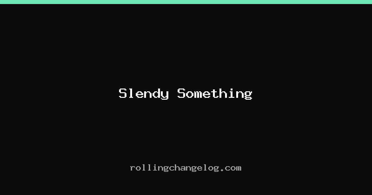 Slendy Something cover
