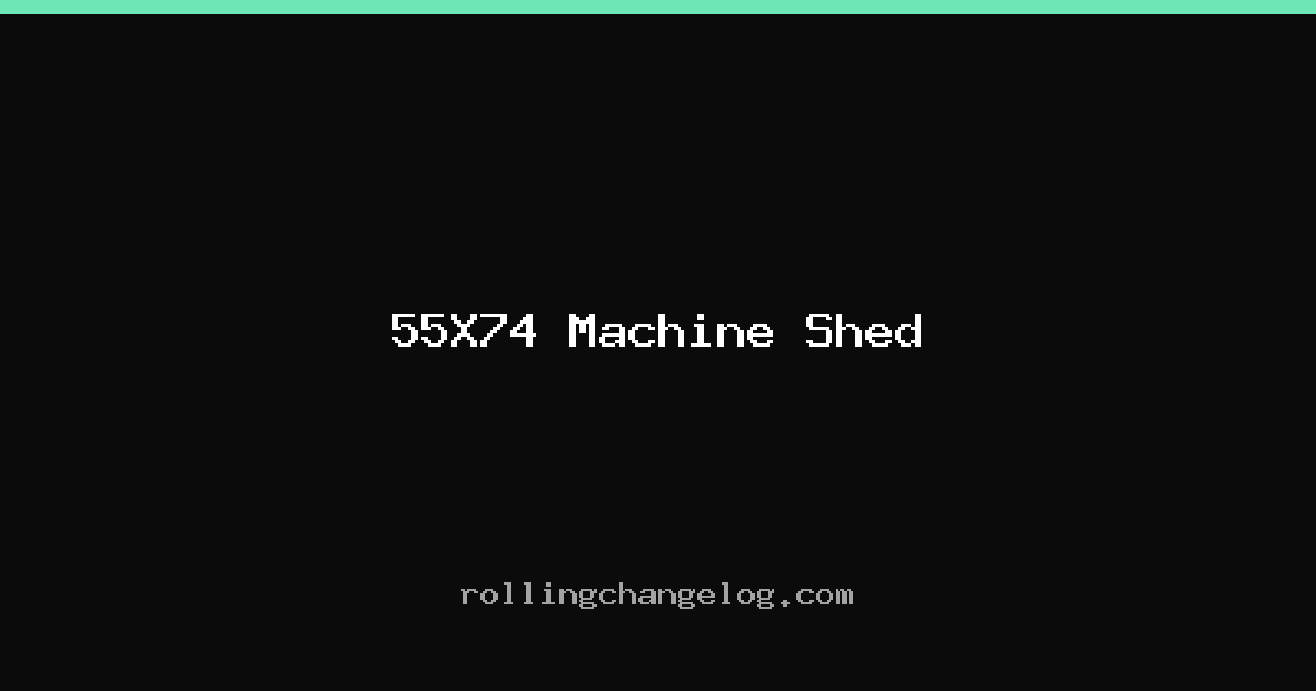 55X74 Machine Shed cover