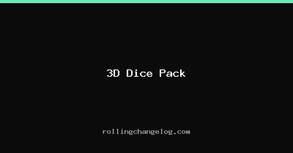3D Dice Pack cover