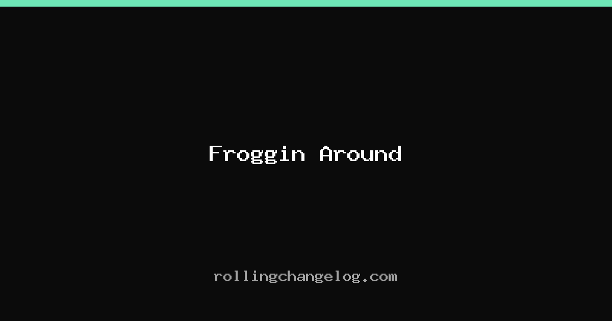 Froggin Around cover