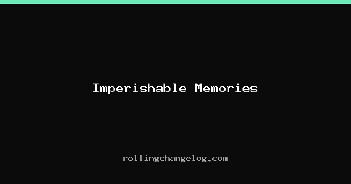 Imperishable Memories cover