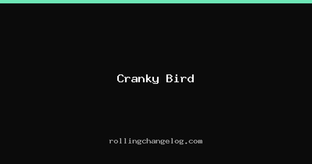 Cranky Bird cover