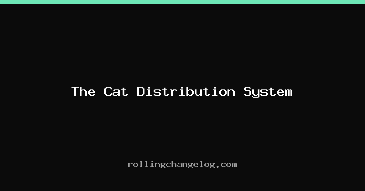 The Cat Distribution System cover