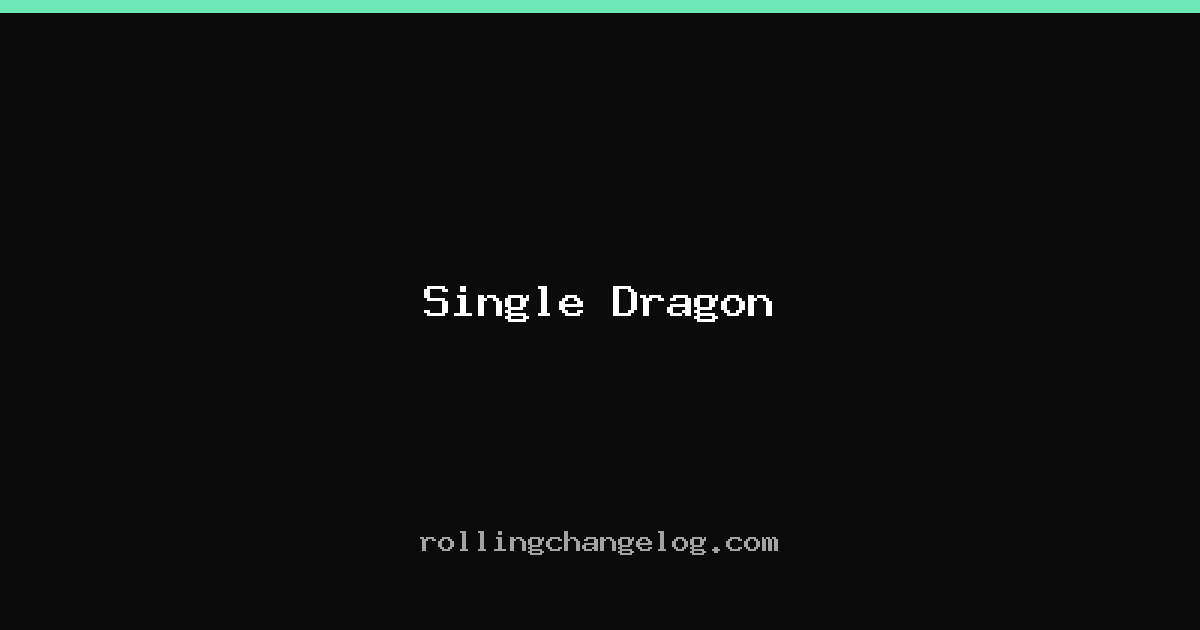 Single Dragon cover