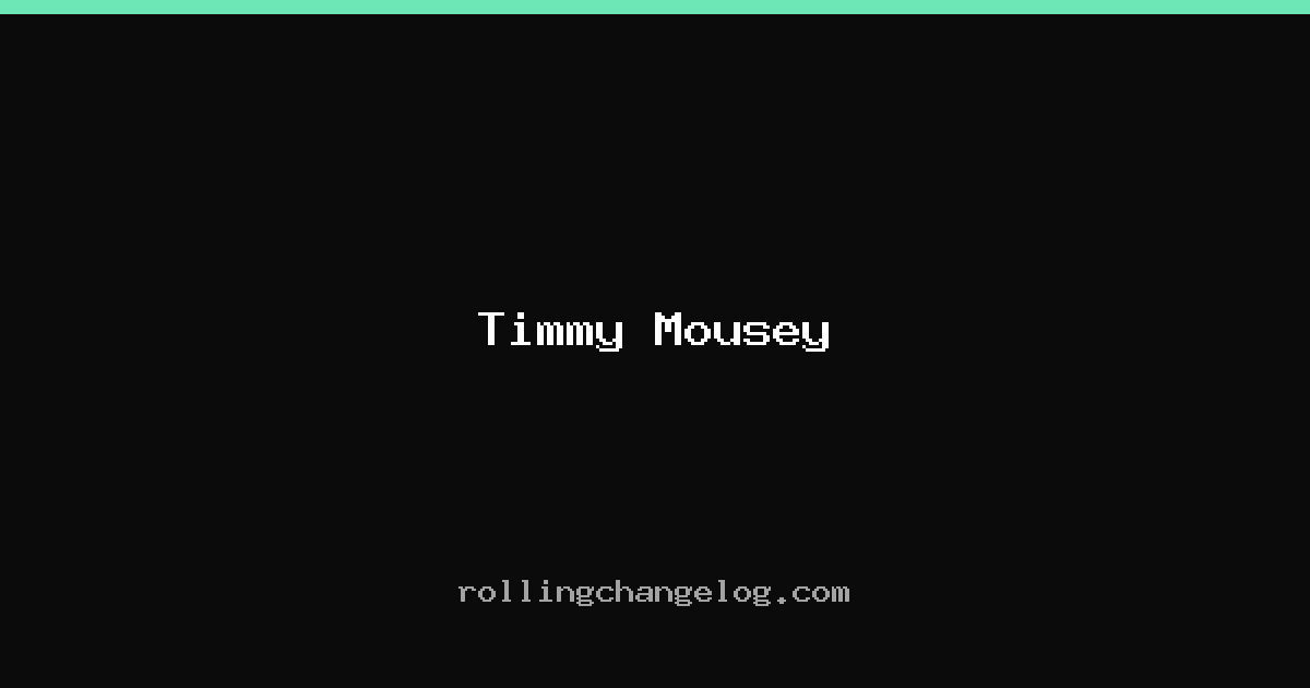 Timmy Mousey cover