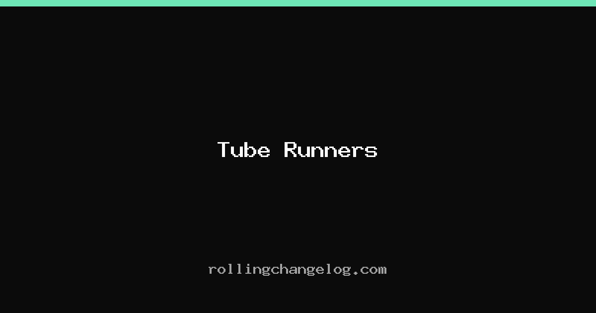 Tube Runners cover