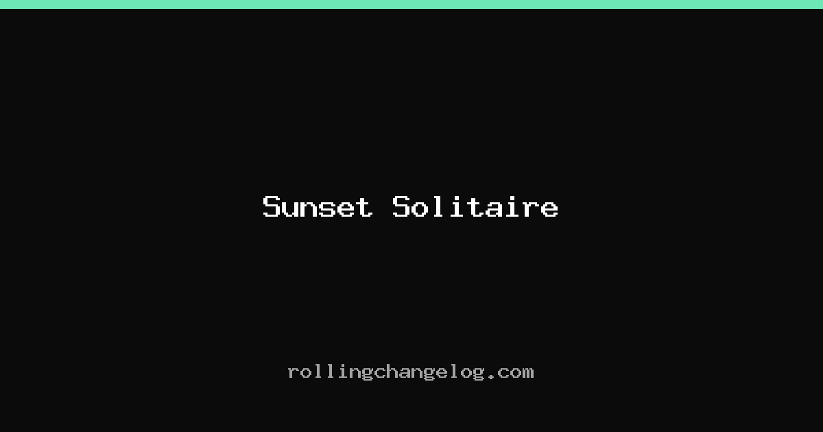Sunset Solitaire cover