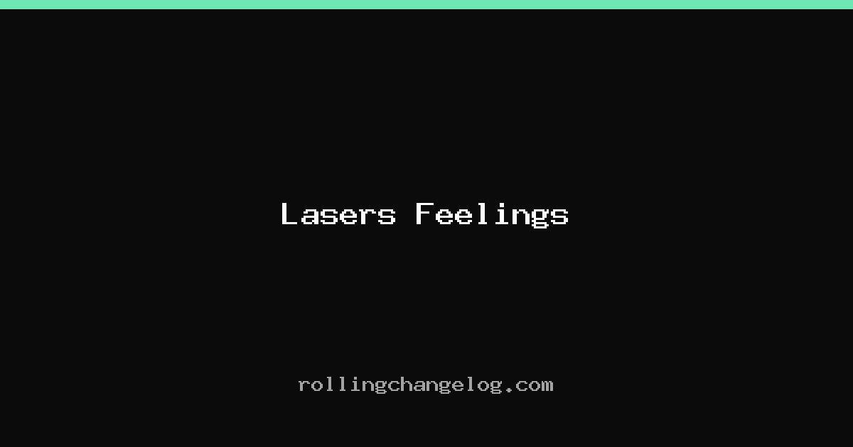 Lasers Feelings cover