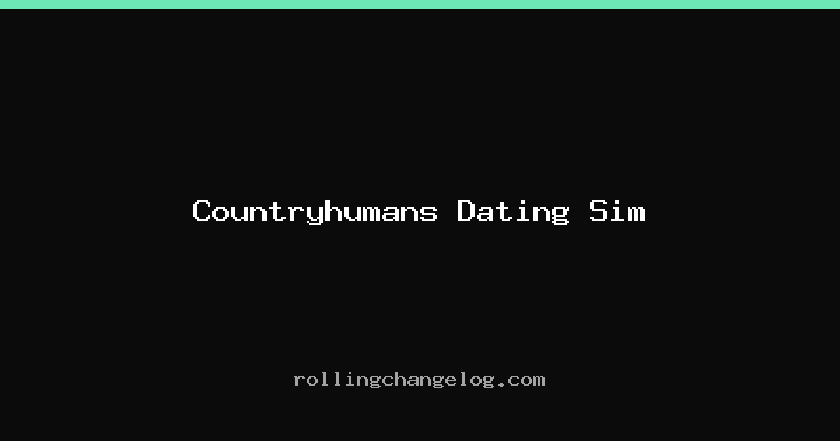 Countryhumans Dating Sim cover