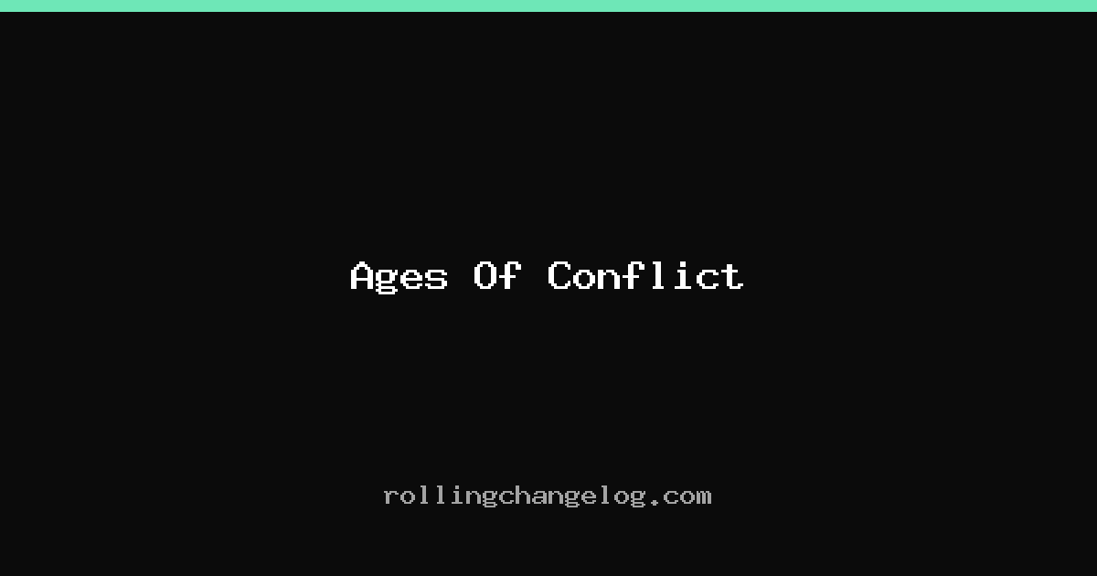 Ages Of Conflict cover