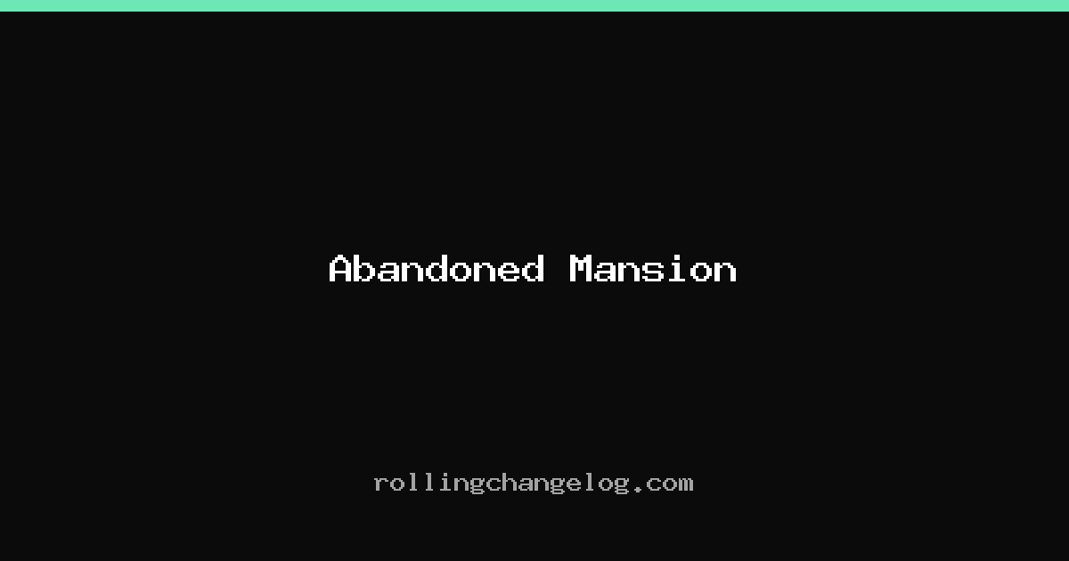 Abandoned Mansion cover