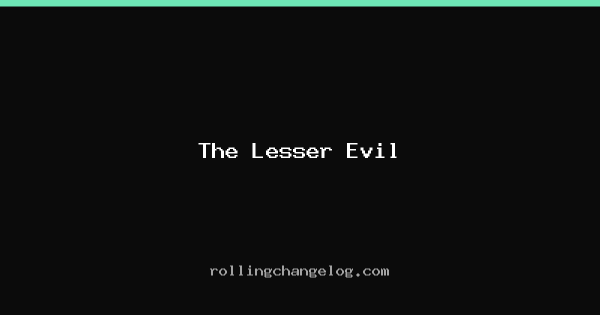 The Lesser Evil cover