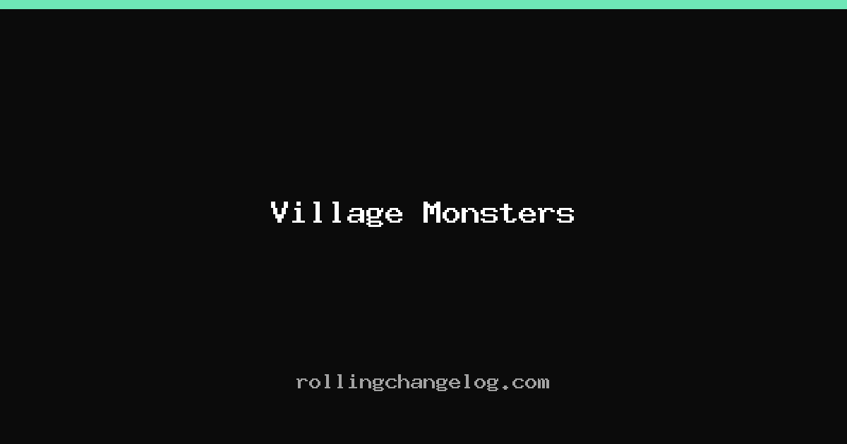 Village Monsters cover