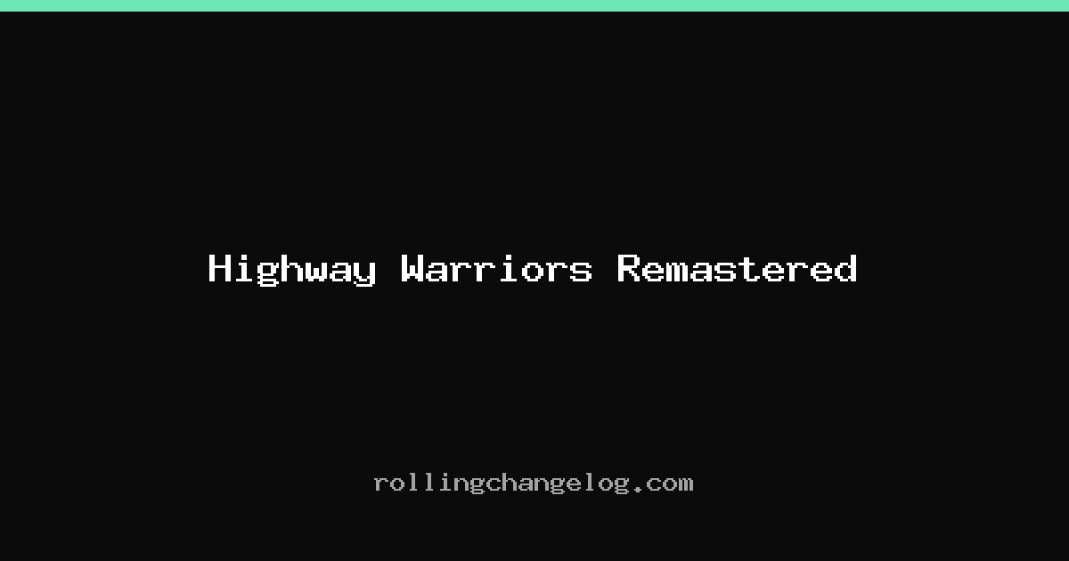 Highway Warriors Remastered cover