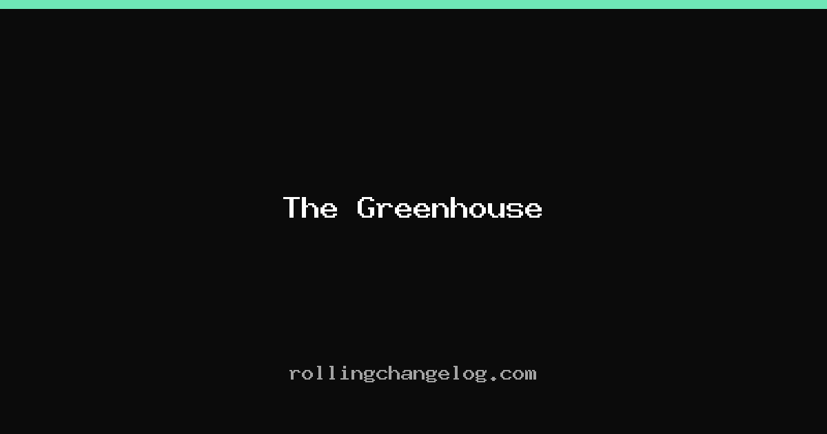 The Greenhouse cover