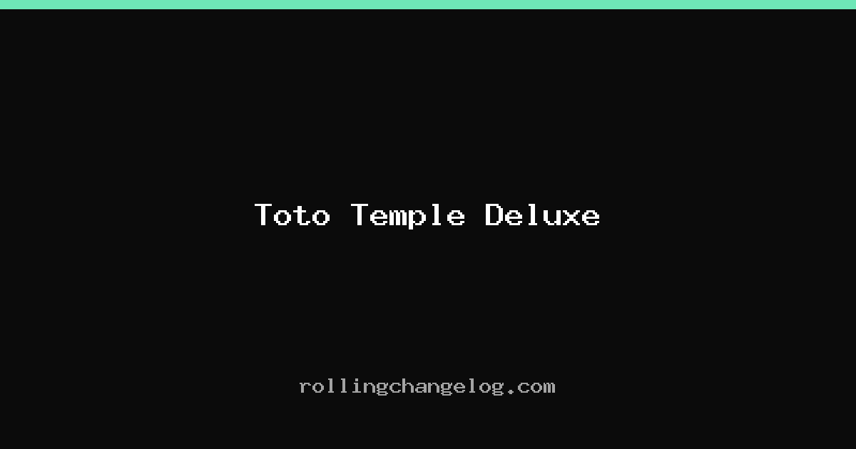 Toto Temple Deluxe cover