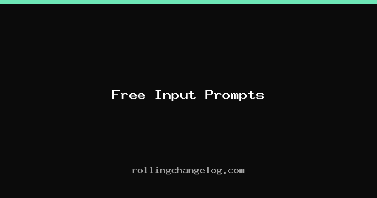 Free Input Prompts cover