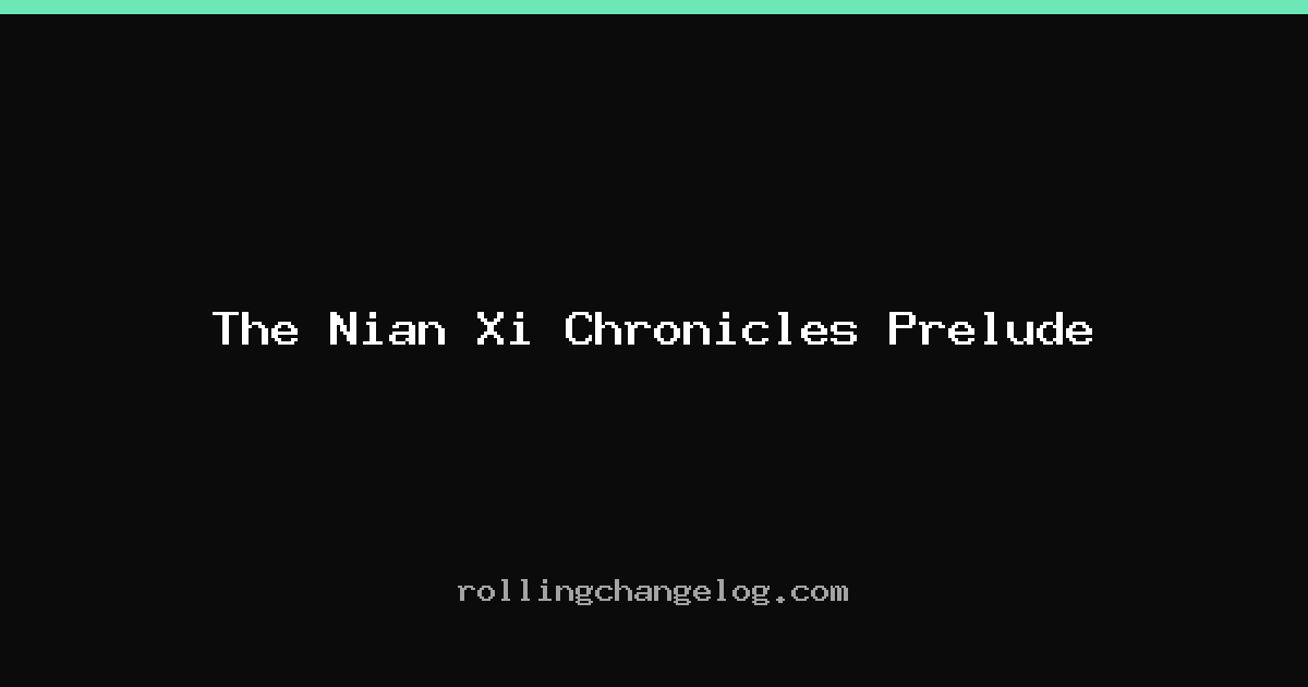 The Nian Xi Chronicles Prelude cover