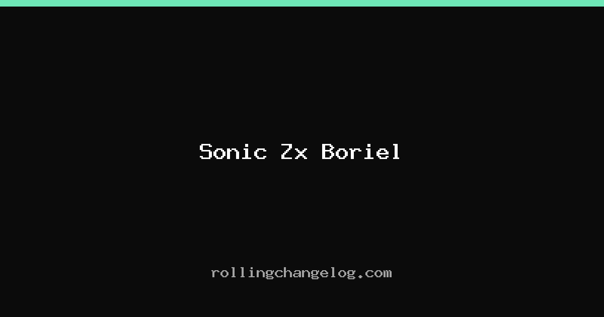 Sonic Zx Boriel cover
