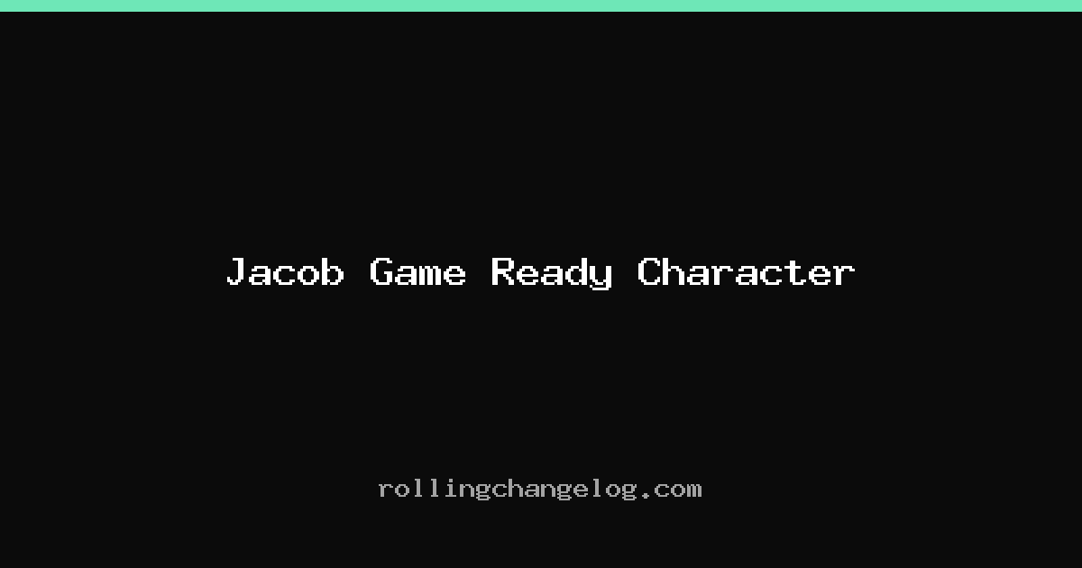 Jacob Game Ready Character cover