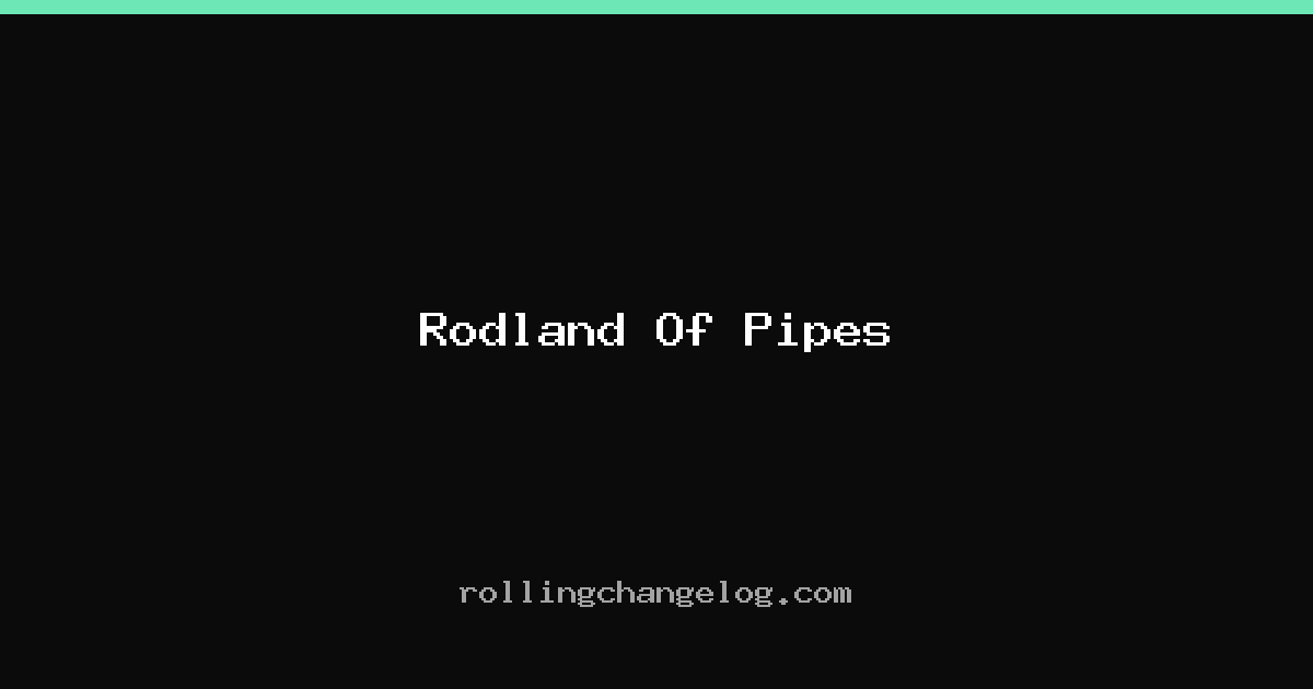 Rodland Of Pipes cover