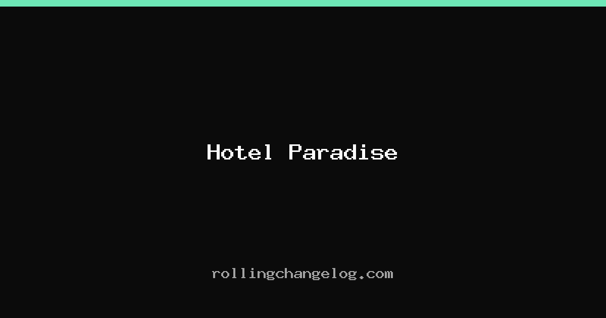 Hotel Paradise cover