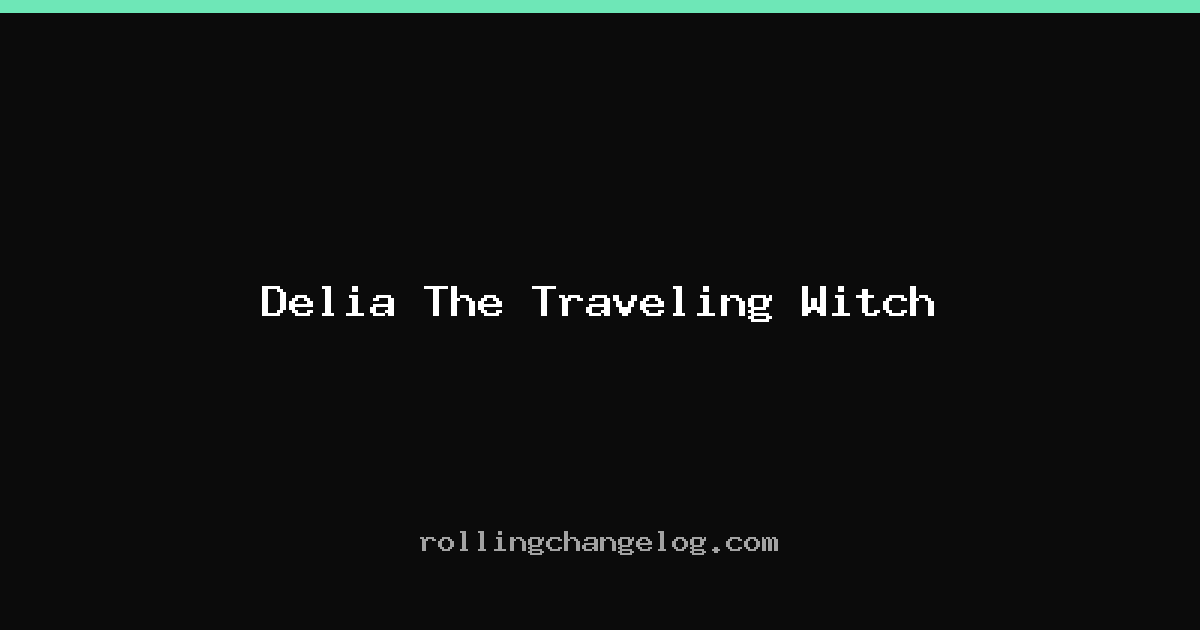 Delia The Traveling Witch cover