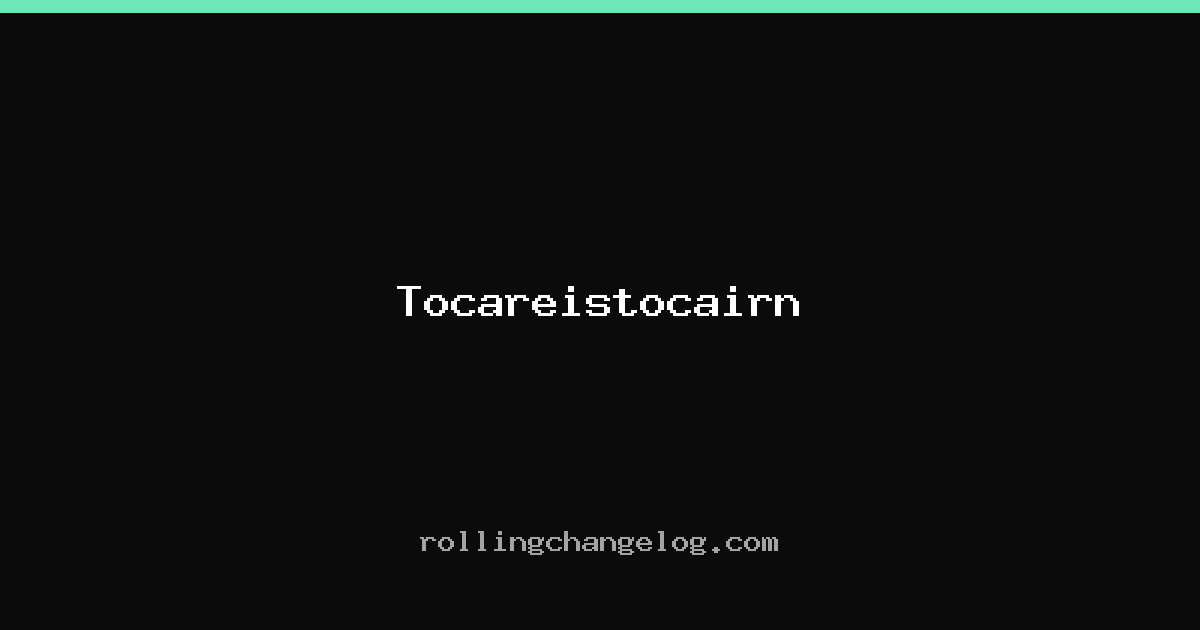 Tocareistocairn cover