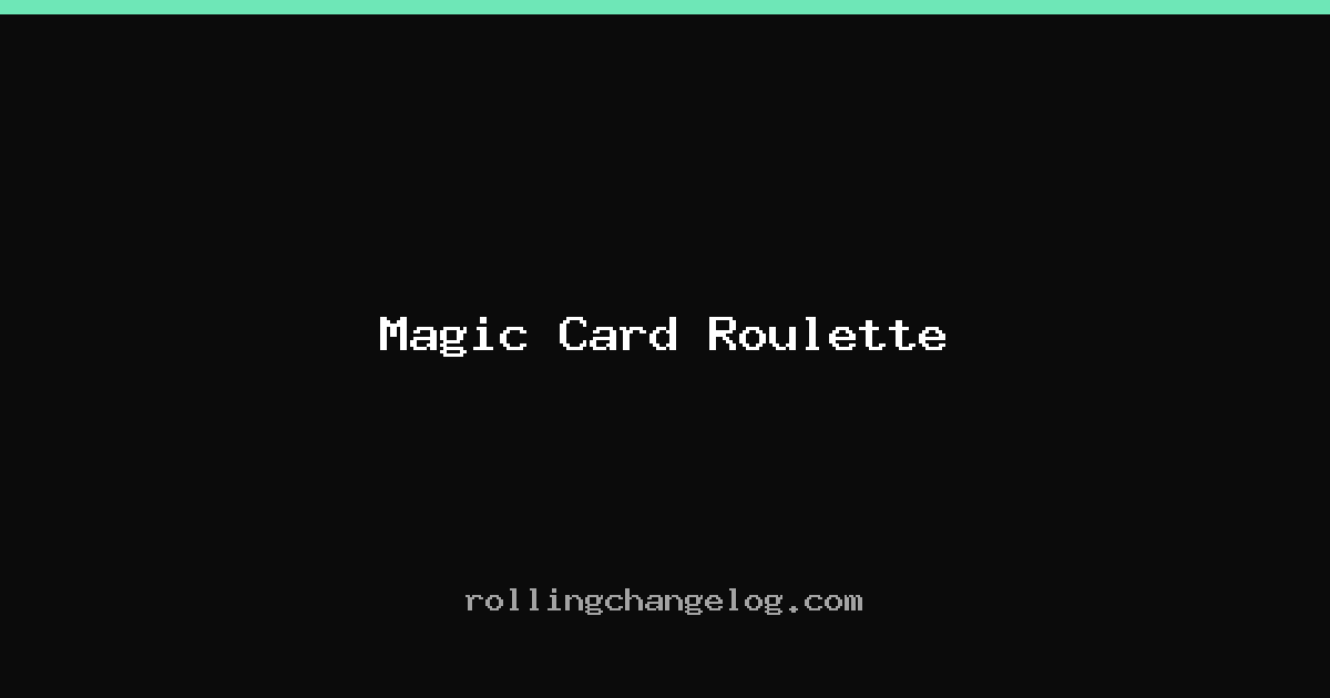 Magic Card Roulette cover