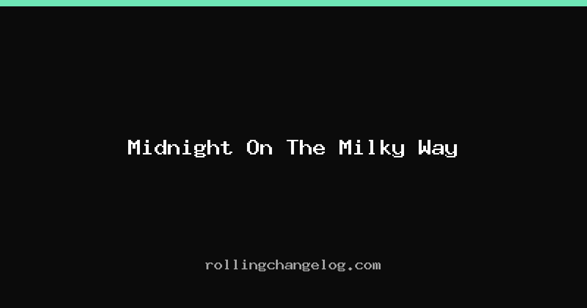 Midnight On The Milky Way cover