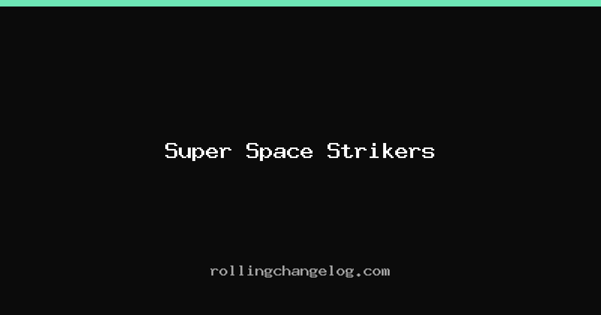 Super Space Strikers cover