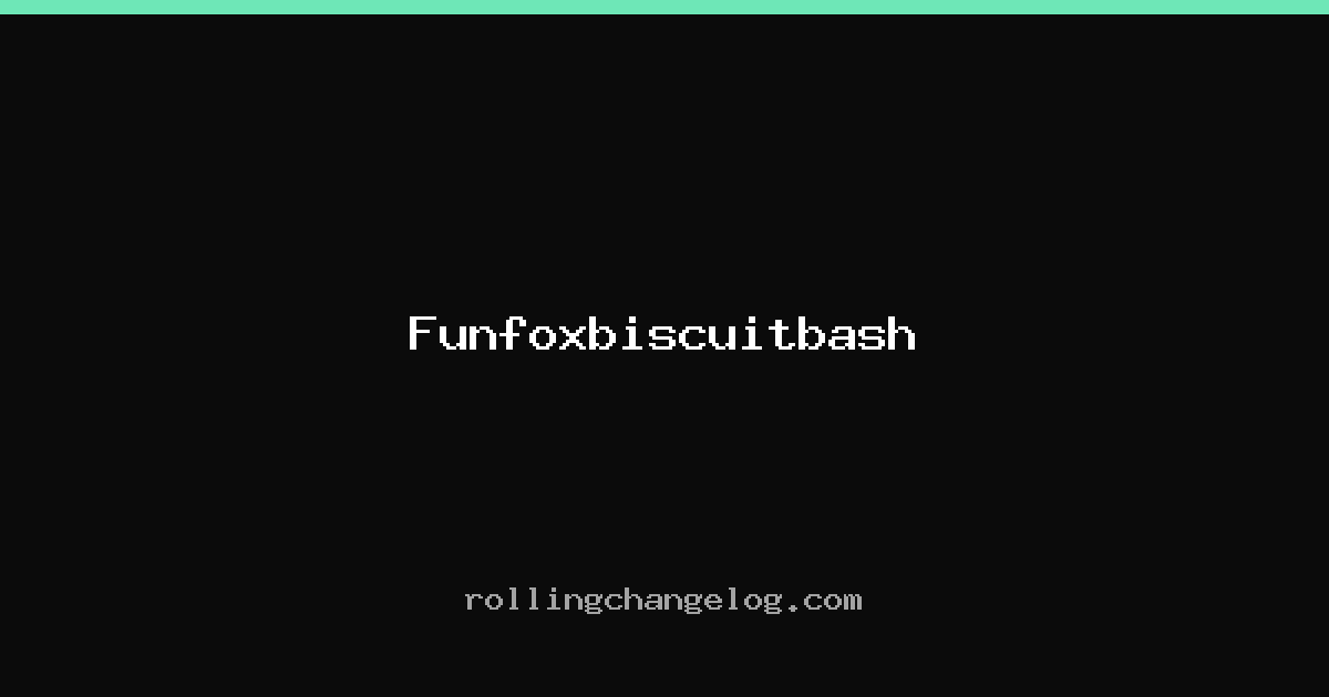 Funfoxbiscuitbash cover