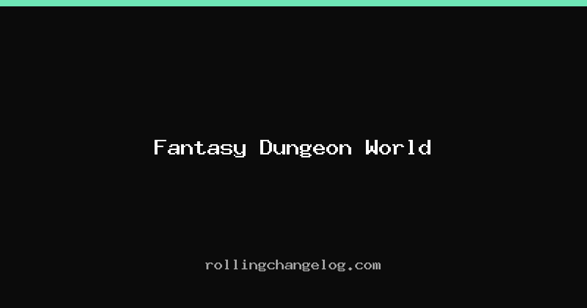 Fantasy Dungeon World cover