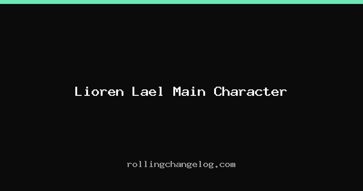 Lioren Lael Main Character cover