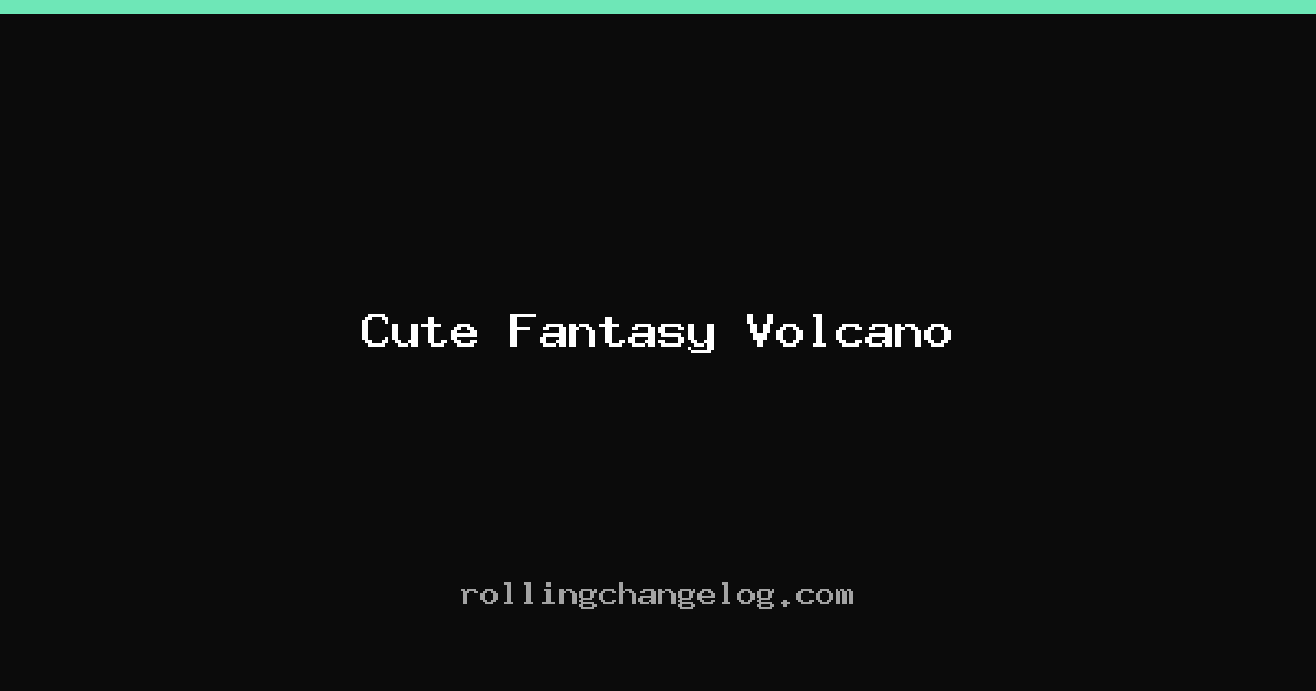 Cute Fantasy Volcano cover