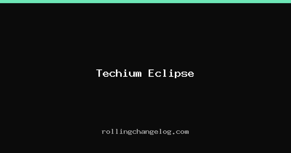 Techium Eclipse cover