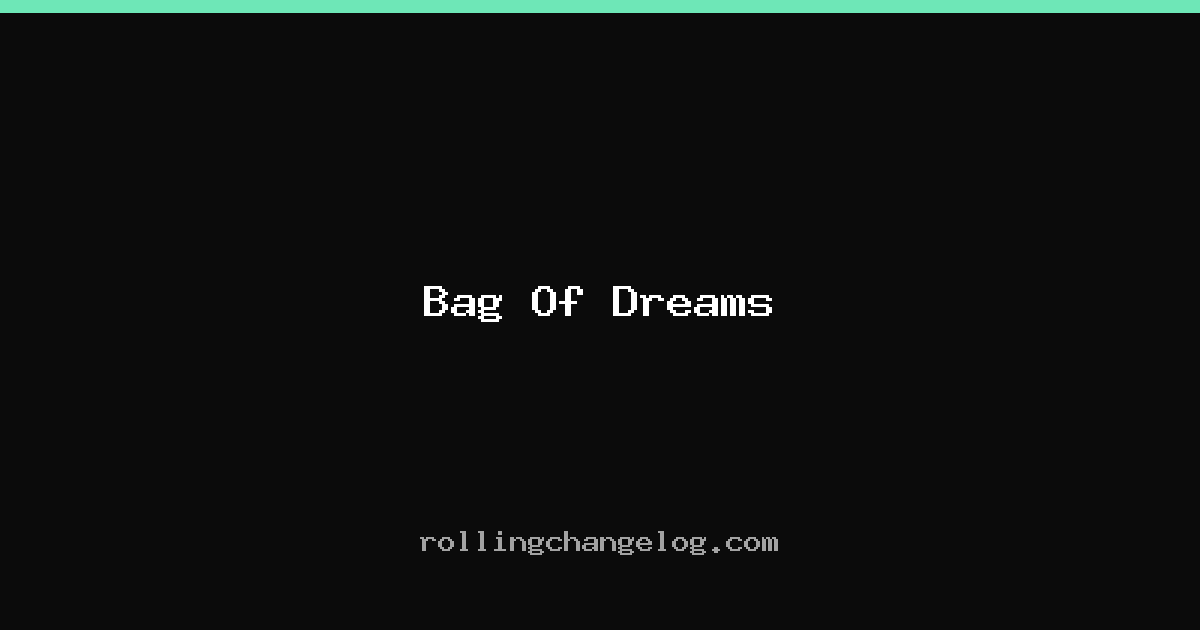 Bag Of Dreams cover