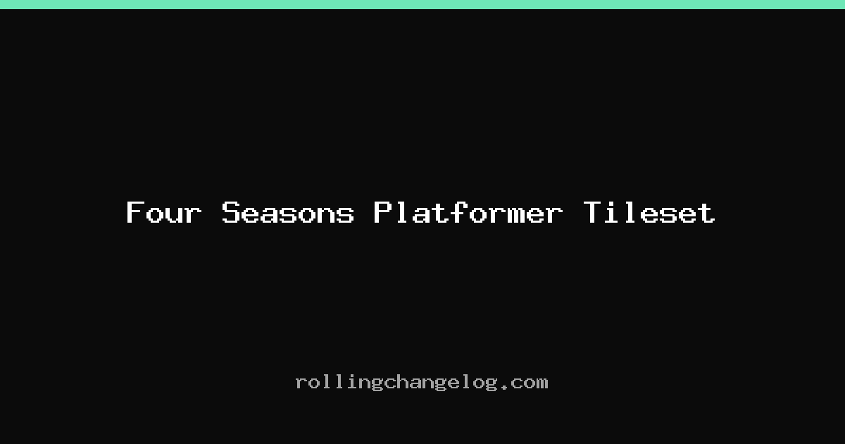 Four Seasons Platformer Tileset cover