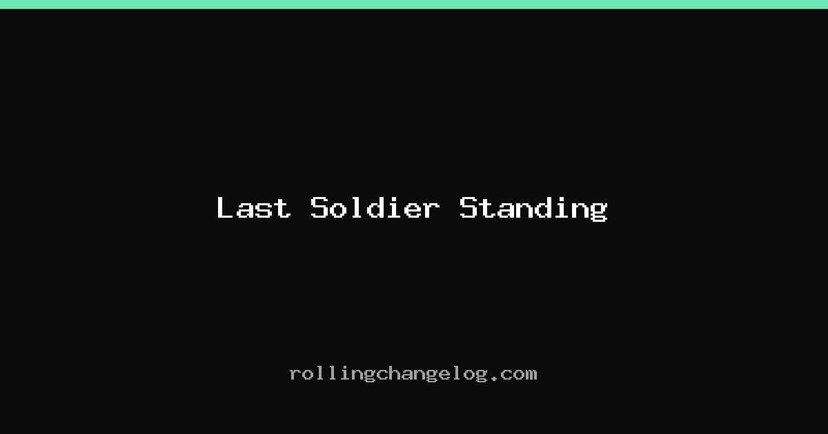 Last Soldier Standing cover
